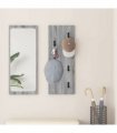 vidaXL Wall-Mounted Coat Rack Grey Sonoma 30 x 1.5 x 80 cm