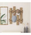 vidaXL Wall-Mounted Coat Rack Wall-mounted Artisan Oak 60 x 3 x 82 cm