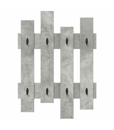 vidaXL Wall-Mounted Coat Rack Concrete Grey 60 x 3 x 82 cm