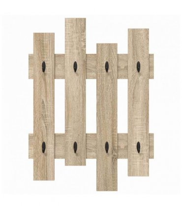 vidaXL Wall-Mounted Coat Rack Wall-mounted Sonoma Oak 60 x 3 x 82 cm