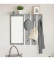 vidaXL Wall-Mounted Coat Rack with Shelf Grey sonoma 84 x 10 x 80 cm