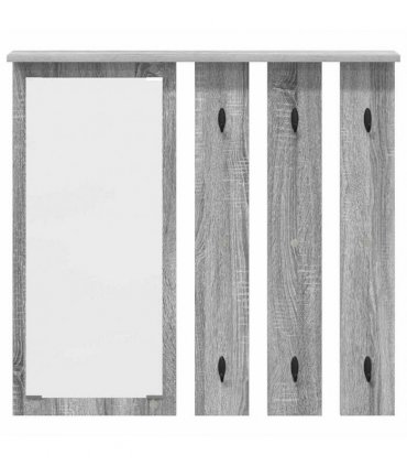 vidaXL Wall-Mounted Coat Rack with Shelf Grey sonoma 84 x 10 x 80 cm