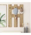 vidaXL Wall-Mounted Coat Rack Wall-mounted Artisan Oak 65 x 3 x 100 cm
