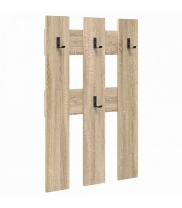 vidaXL Wall-Mounted Coat Rack Wall-mounted Sonoma Oak 65 x 3 x 100 cm