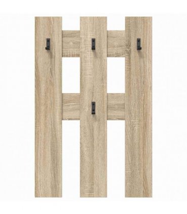 vidaXL Wall-Mounted Coat Rack Wall-mounted Sonoma Oak 65 x 3 x 100 cm