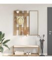 vidaXL Wall-Mounted Coat Rack Artisan Oak 100 x 10 x 100 cm