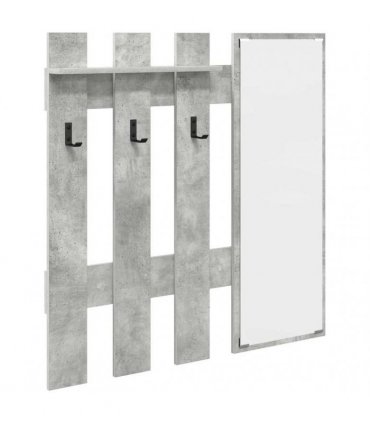vidaXL Wall-Mounted Coat Rack Concrete Grey 100 x 10 x 100 cm