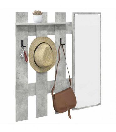 vidaXL Wall-Mounted Coat Rack Concrete Grey 100 x 10 x 100 cm