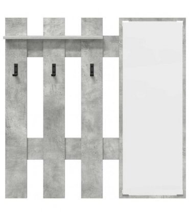 vidaXL Wall-Mounted Coat Rack Concrete Grey 100 x 10 x 100 cm