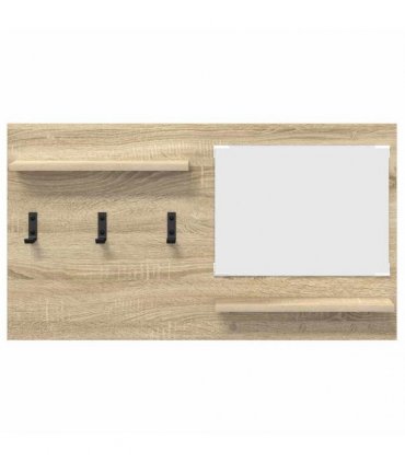 vidaXL Wall-Mounted Coat Rack with Shelf Sonoma Oak 90 x 10 x 50 cm
