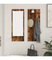 vidaXL Wall-Mounted Coat Rack with Shelf Smoked Oak 70 x 10 x 90 cm
