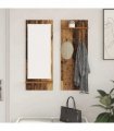 vidaXL Wall-Mounted Coat Rack Old Wood 70 x 10 x 90 cm Engineered wood