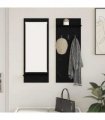 vidaXL Wall-Mounted Coat Rack with Shelf Black Oak 70 x 10 x 90 cm