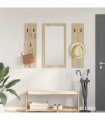 vidaXL Wall-Mounted Coat Rack Wall-mounted Sonoma Oak 96 x 1.5 x 90 cm