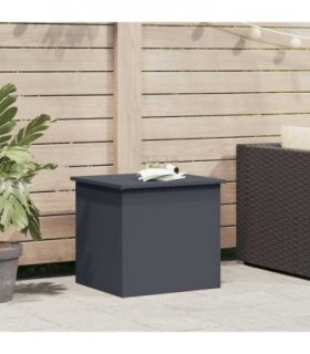 vidaXL Garden Storage Cushion Box Steel 55 x 50.5 x 50 cm 117 — Colour: Anthracite