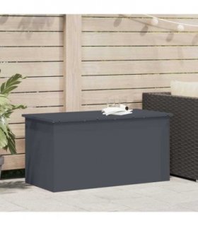 vidaXL Garden Storage Cushion Box Steel 100 x 50.5 x 50 cm 220 — Colour: Anthracite