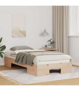 vidaXL Bed Frame Brown 80 x 200 cm — Colour: Natural