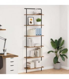 vidaXL Bookshelf Old Wood 60 x 24 x 203 cm Engineered wood