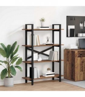 vidaXL Bookshelf Old Wood 100 x 33.5 x 140 cm Engineered Wood
