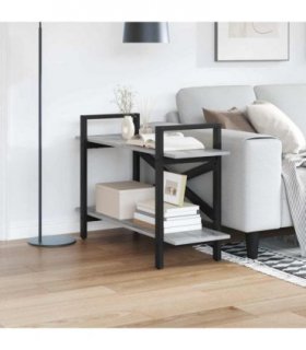 vidaXL Bookshelf Grey Sonoma 100 x 33.5 x 64 cm Engineered Wood