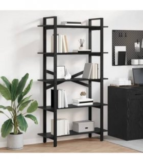 vidaXL Bookshelf Black Oak 100 x 33.5 x 178 cm Engineered Wood