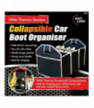 Collapsible Car Boot Organizer w/Thermo Section 60x36x30cm Foldable Storage Bag