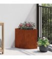 vidaXL Corner Planter Rusty 30 x 30 x 35 cm Weathering steel