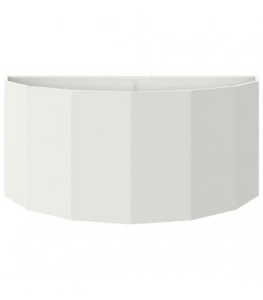 vidaXL Planter White 120 x 60 x 50 cm Steel
