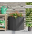 vidaXL Planter Black 60 x 30 x 50 cm Steel