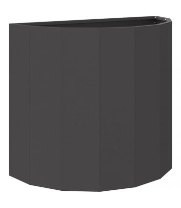 vidaXL Planter Black 60 x 30 x 50 cm Steel