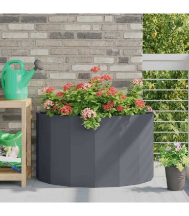 vidaXL Planter Anthracite 90 x 45 x 50 cm Steel