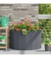 vidaXL Planter Anthracite 90 x 45 x 50 cm Steel