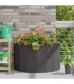 vidaXL Planter Black 90 x 45 x 50 cm Steel