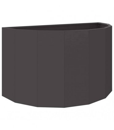 vidaXL Planter Black 90 x 45 x 50 cm Steel