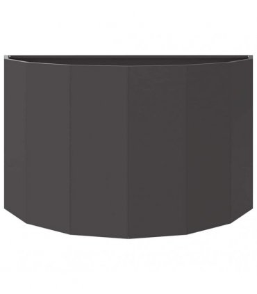 vidaXL Planter Black 90 x 45 x 50 cm Steel