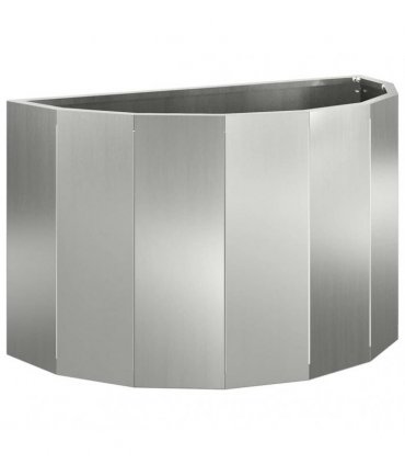 vidaXL Planter Silver 60 x 30 x 35 cm Galvanised Steel