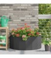 vidaXL Planter Black 90 x 45 x 35 cm Steel