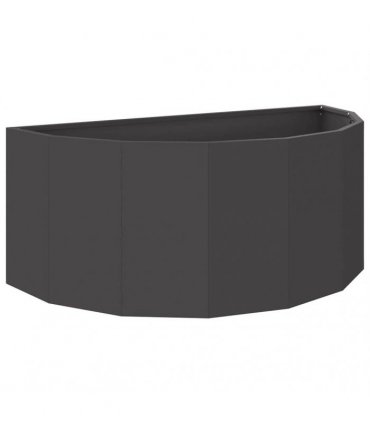 vidaXL Planter Black 90 x 45 x 35 cm Steel