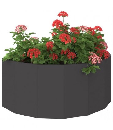 vidaXL Planter Black 90 x 45 x 35 cm Steel