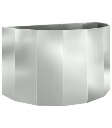 vidaXL Planter Silver 90 x 45 x 50 cm Galvanised Steel