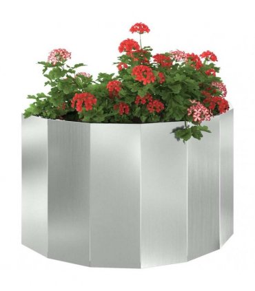 vidaXL Planter Silver 90 x 45 x 50 cm Galvanised Steel