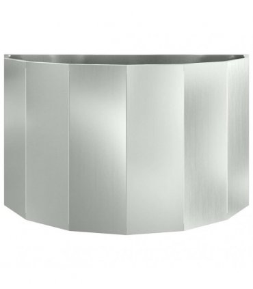 vidaXL Planter Silver 90 x 45 x 50 cm Galvanised Steel