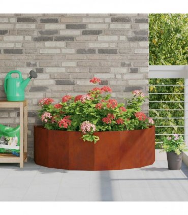 vidaXL Planter Rusty 120 x 60 x 35 cm Weathering Steel