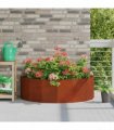 vidaXL Planter Rusty 120 x 60 x 35 cm Weathering Steel