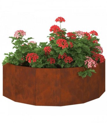 vidaXL Planter Rusty 120 x 60 x 35 cm Weathering Steel