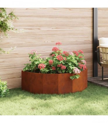 vidaXL Planter Rusty 120 x 60 x 35 cm Weathering Steel