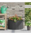 vidaXL Planter Black 60 x 30 x 35 cm Steel
