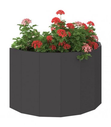 vidaXL Planter Black 60 x 30 x 35 cm Steel