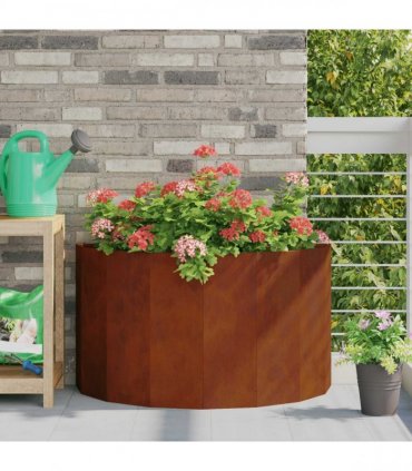 vidaXL Planter Rusty 90 x 45 x 50 cm Weathering Steel
