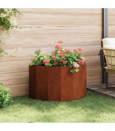 vidaXL Planter Rusty 90 x 45 x 50 cm Weathering Steel